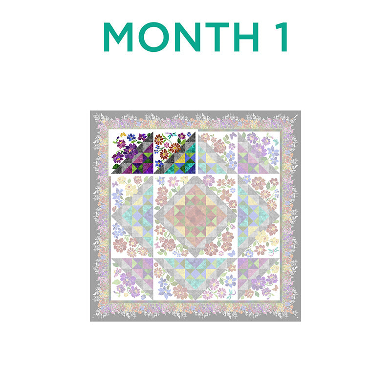 Rainbow of Jewels Block of the Month Alternative View #1