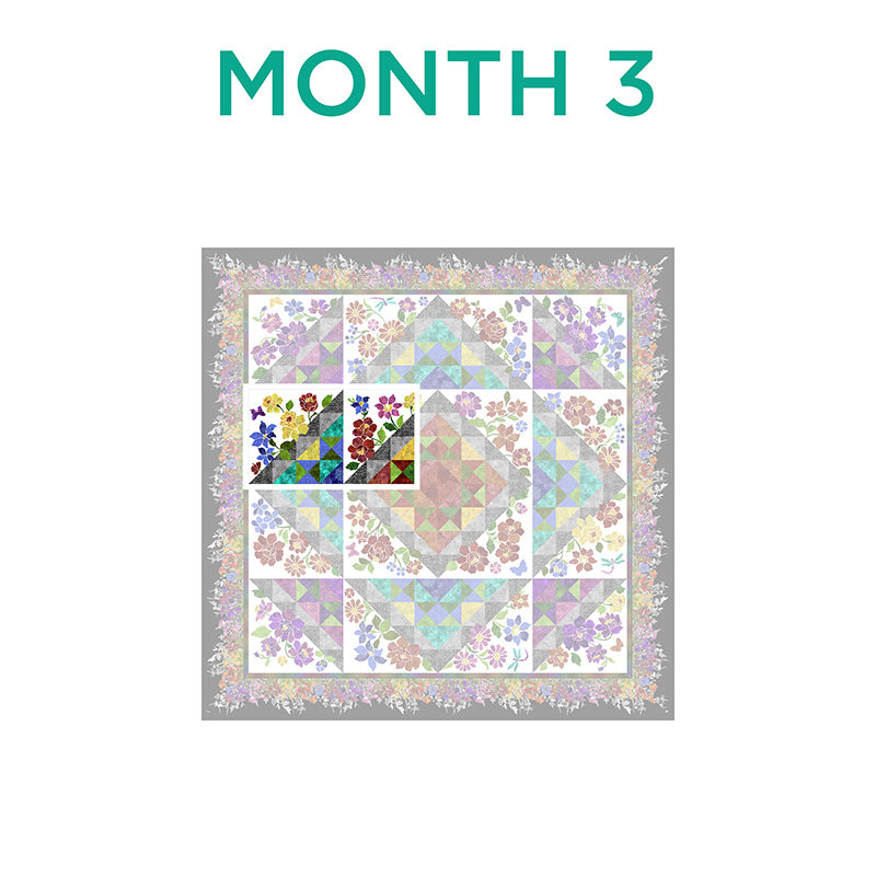 Rainbow of Jewels Block of the Month Alternative View #3