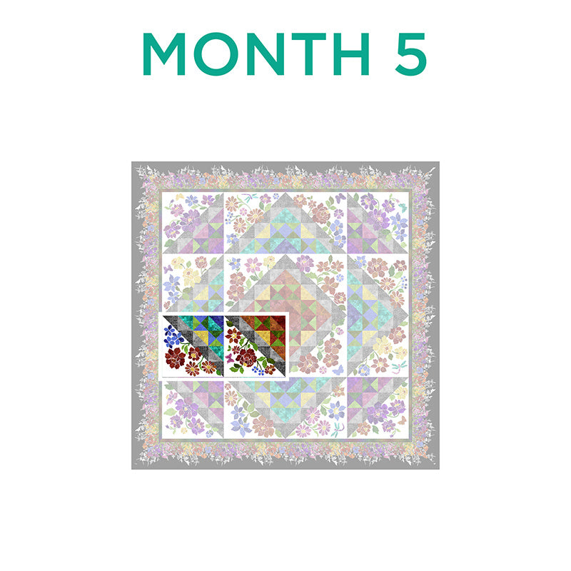 Rainbow of Jewels Block of the Month Alternative View #5