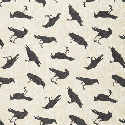 Raven's Claw - Raven Toss Cream Black Yardage