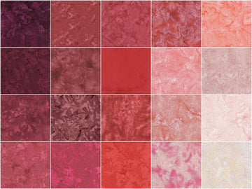 Ravishing Red Batik Solids Fat Quarter Bundle