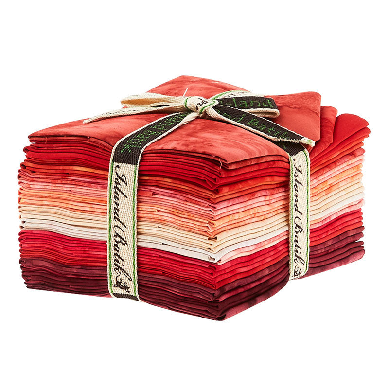 Ravishing Red Batik Solids Fat Quarter Bundle