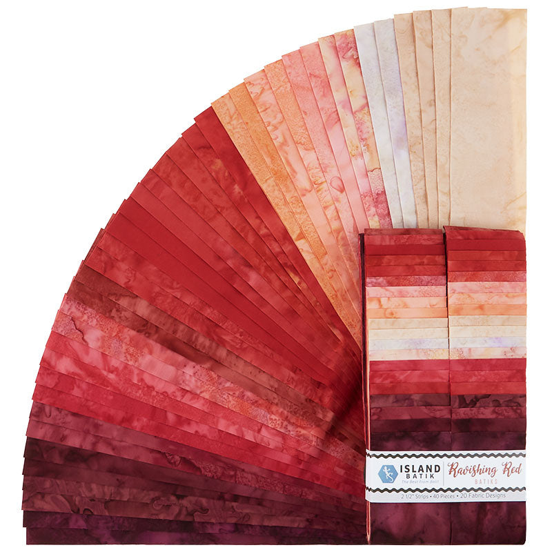 Ravishing Red Batik Solids Strips Primary Image