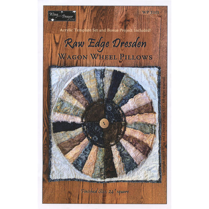 Raw Edge Dresden Wagon Wheel Pillow Pattern