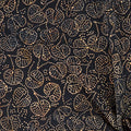 Rayon Batik Prints - Tuxedo Brass Pinpoint Leaf Rayon Batik Fabric