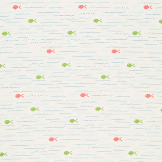 Ready Set Splash - Fish Cream Yardage