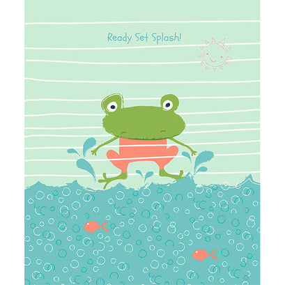 Ready Set Splash - Frog Coral Panel