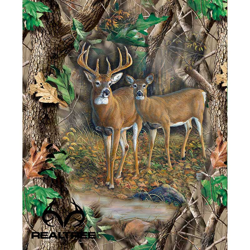 Realtree Deer Fabric Panel, Terry Doughty