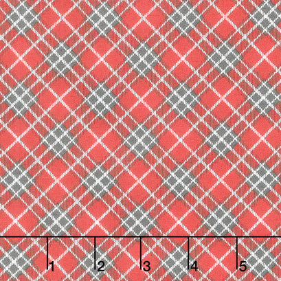 Red Barn Christmas - Plaid Red Yardage
