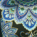 Regency - Medallion Floral Stripe Black Metallic Yardage Alternative View #1