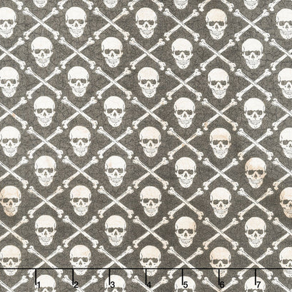 Regions Beyond - Crossbones Black Yardage