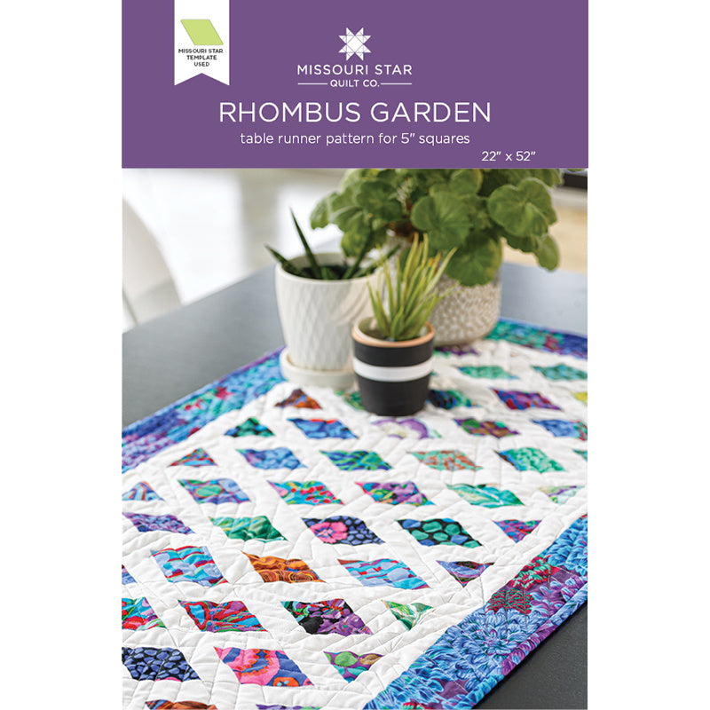 Rhombus Garden Table Runner Pattern by Missouri Star