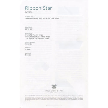 Ribbon Star Pattern by Missouri Star Alternative View #1