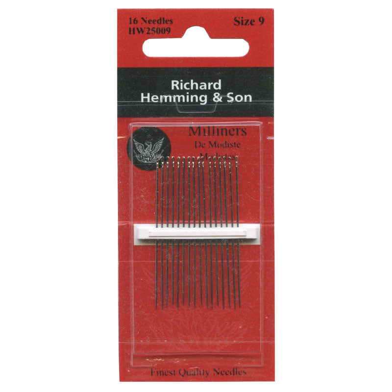 Richard Hemming Large Eye Sewing Needles - Milliners (Size 9)