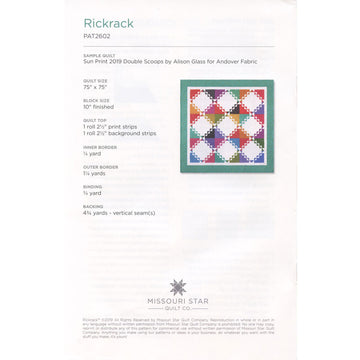Rickrack Quilt Pattern by Missouri Star