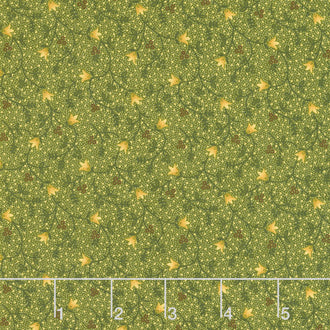 Right as Rain - Tulip Vines Green Yardage