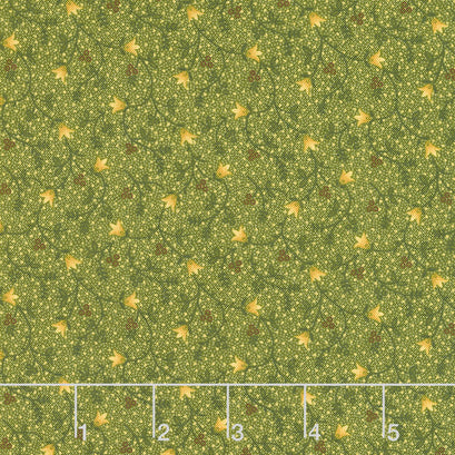 Right as Rain - Tulip Vines Green Yardage