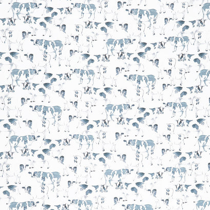 Rise 'N Shine - Farm Fresh Cows Black/White Yardage