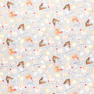 Rise 'N Shine - Hen House White Yardage