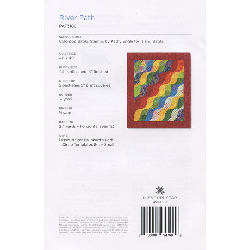 River Path Quilt Pattern by Missouri Star