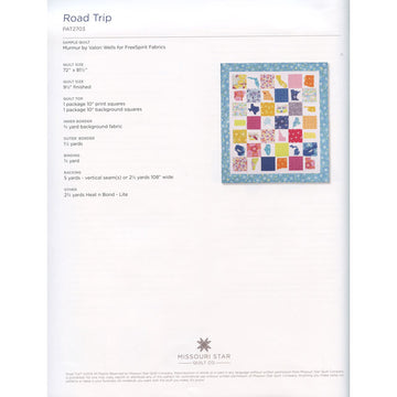 Road Trip Quilt Pattern by Missouri Star Alternative View #1