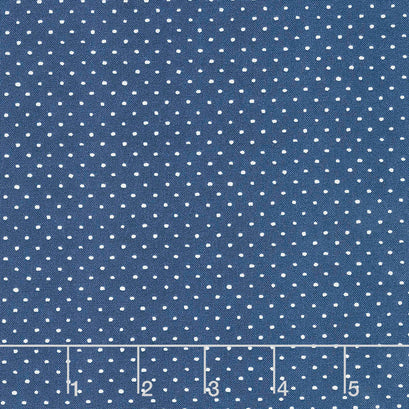 Roots of Love - Dots Blue Yardage
