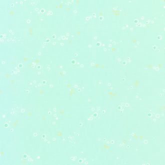Rose Lemonade - Bubbles Mint Metallic Yardage