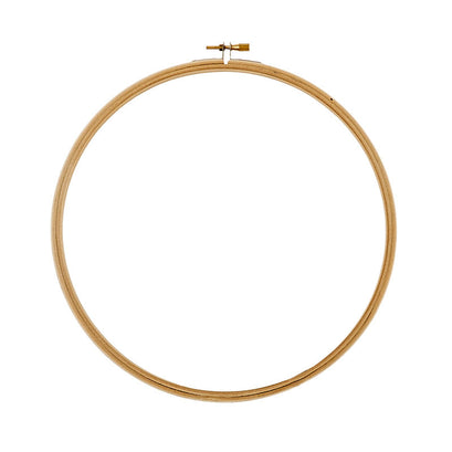 Round Wooden Embroidery Hoop - 9"