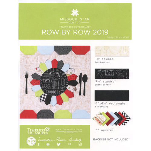 Row by Row Kit 2019 - Taste the Experience