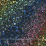 Wilmington Essentials- Bubble Up - Rainbow Dots Black Yardage