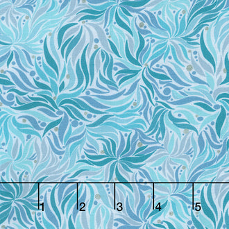 Saguaro - Agave Turquoise Metallic Yardage