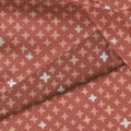 Saguaro - Shining Stars Dark Terracotta Metallic Yardage Alternative View #1