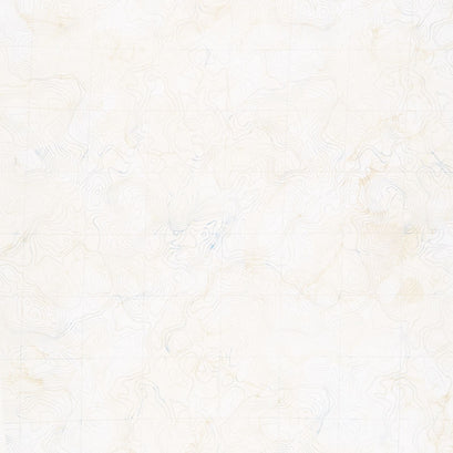 Sail Away - Contour Map Beige Digitally Printed Yardage