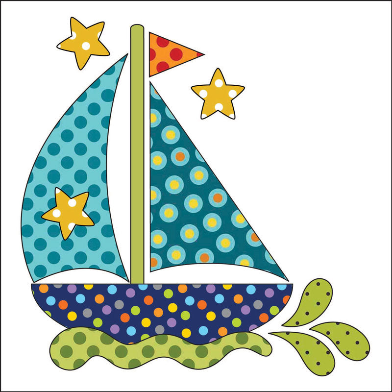 Sail Away Fusible Appliqué Shapes