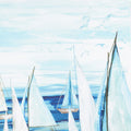 Sail Away - Sail Boats Indigo Digitally Printed Yardage Alternative View #1