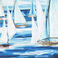 Sail Away - Sail Boats Indigo Digitally Printed Yardage Alternative View #2