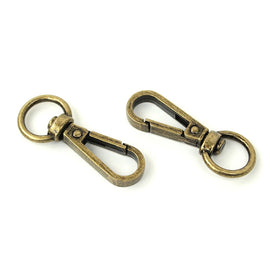 Sallie Tomato 1/2" Swivel Hooks - Set of Two Antique