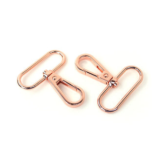 Sallie Tomato 1 1/2" Swivel Hooks - Set of Two Rose Gold