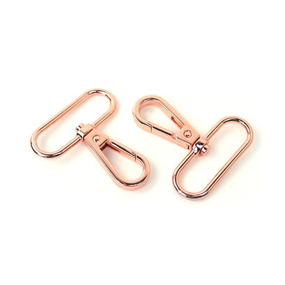 Sallie Tomato 1 1/2" Swivel Hooks - Set of Two Rose Gold