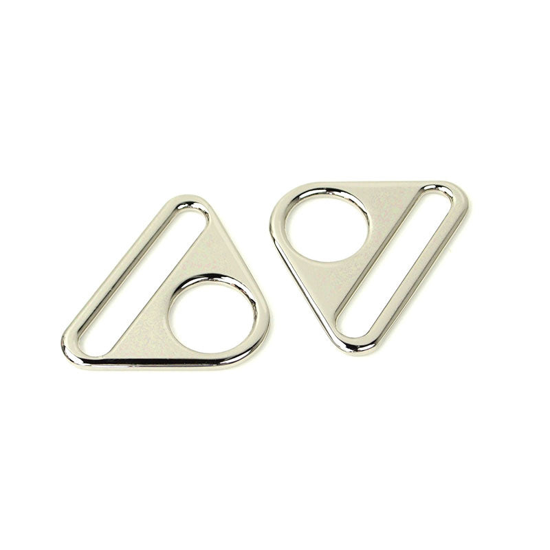 Sallie Tomato 1 1/2" Triangle Rings - Set of Two Nickel Primary Image
