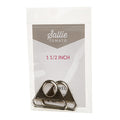 Sallie Tomato 1 1/2" Triangle Rings - Set of Two Nickel