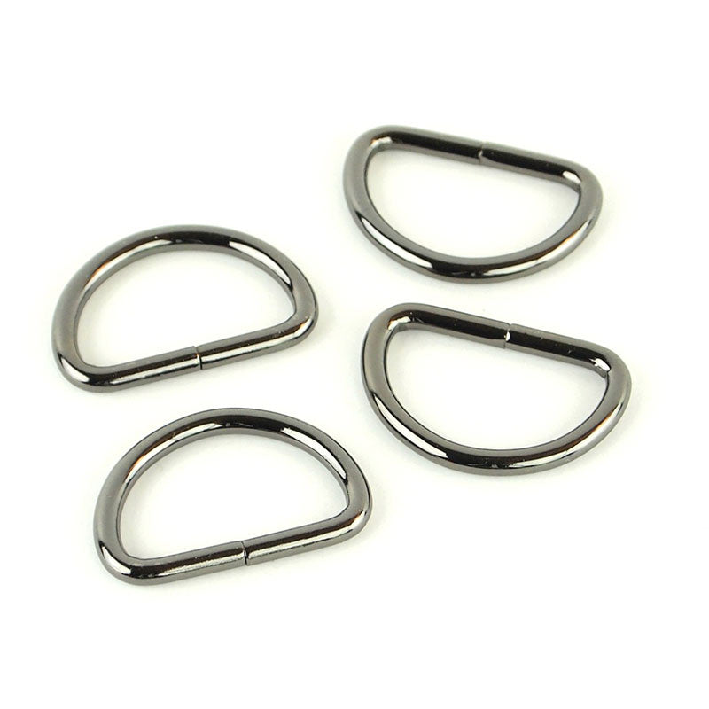 Sallie Tomato 1" D-Rings - Set of Four Gunmetal