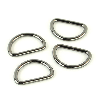Sallie Tomato 1" D-Rings - Set of Four Gunmetal