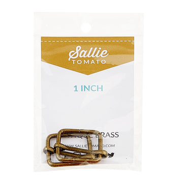 Sallie Tomato 1" Slider Buckles - Set of Two Antique Alternative View #1