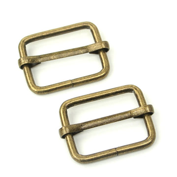 Sallie Tomato 1" Slider Buckles - Set of Two Antique Primary Image