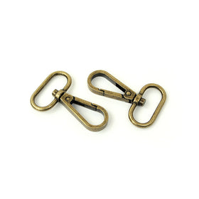 Sallie Tomato 1" Swivel Hooks - Set of Two Antique