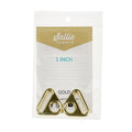 Sallie Tomato 1" Triangle Rings - Set of Two Gold