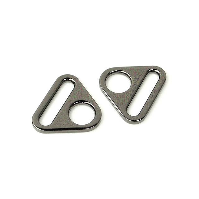Sallie Tomato 1" Triangle Rings - Set of Two Gunmetal Primary Image