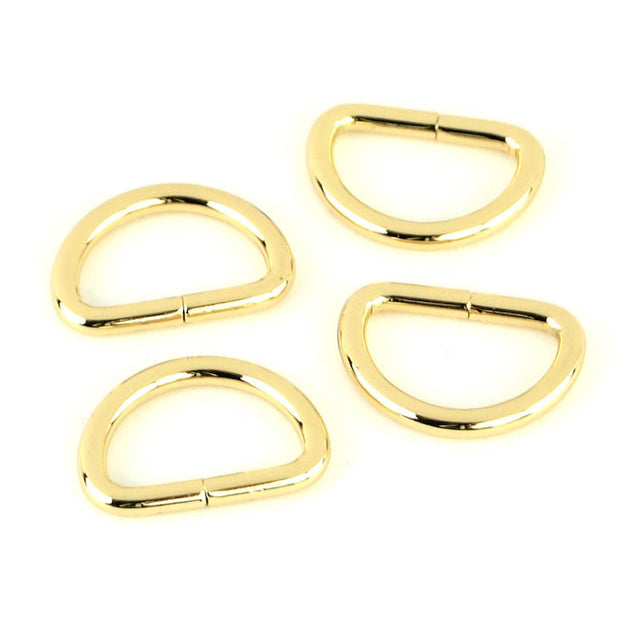 Sallie Tomato 3/4" D-Rings - Set of Four Gold Primary Image