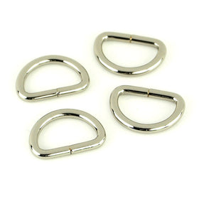 Sallie Tomato 3/4" D-Rings - Set of Four Nickel